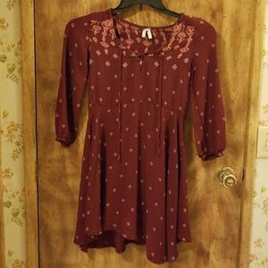 Mudd burgundy dress